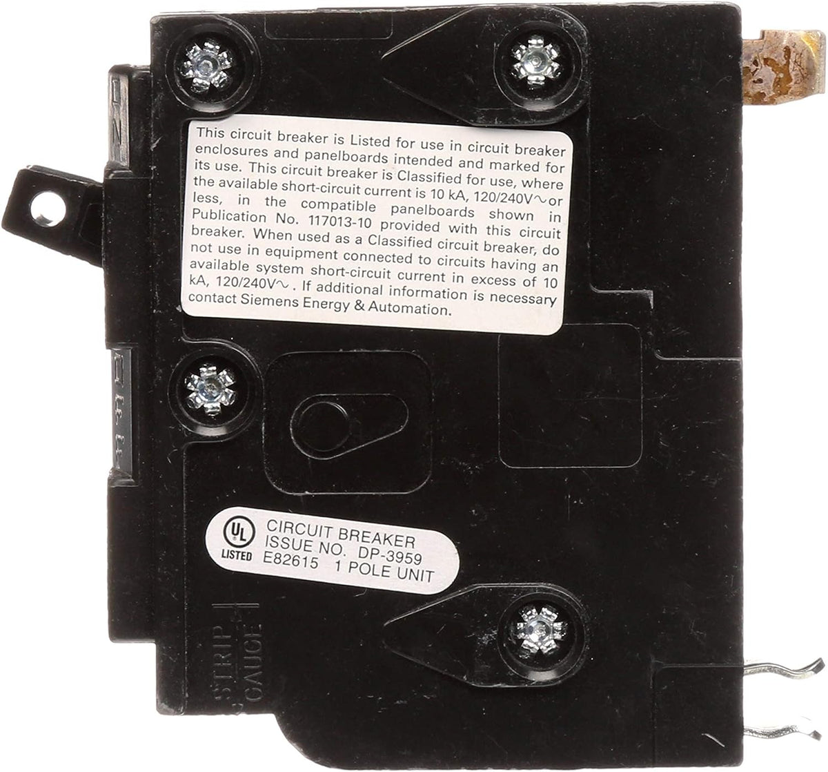 Siemens D150 QO Replacement 50-Amp Single Pole Circuit Breaker
