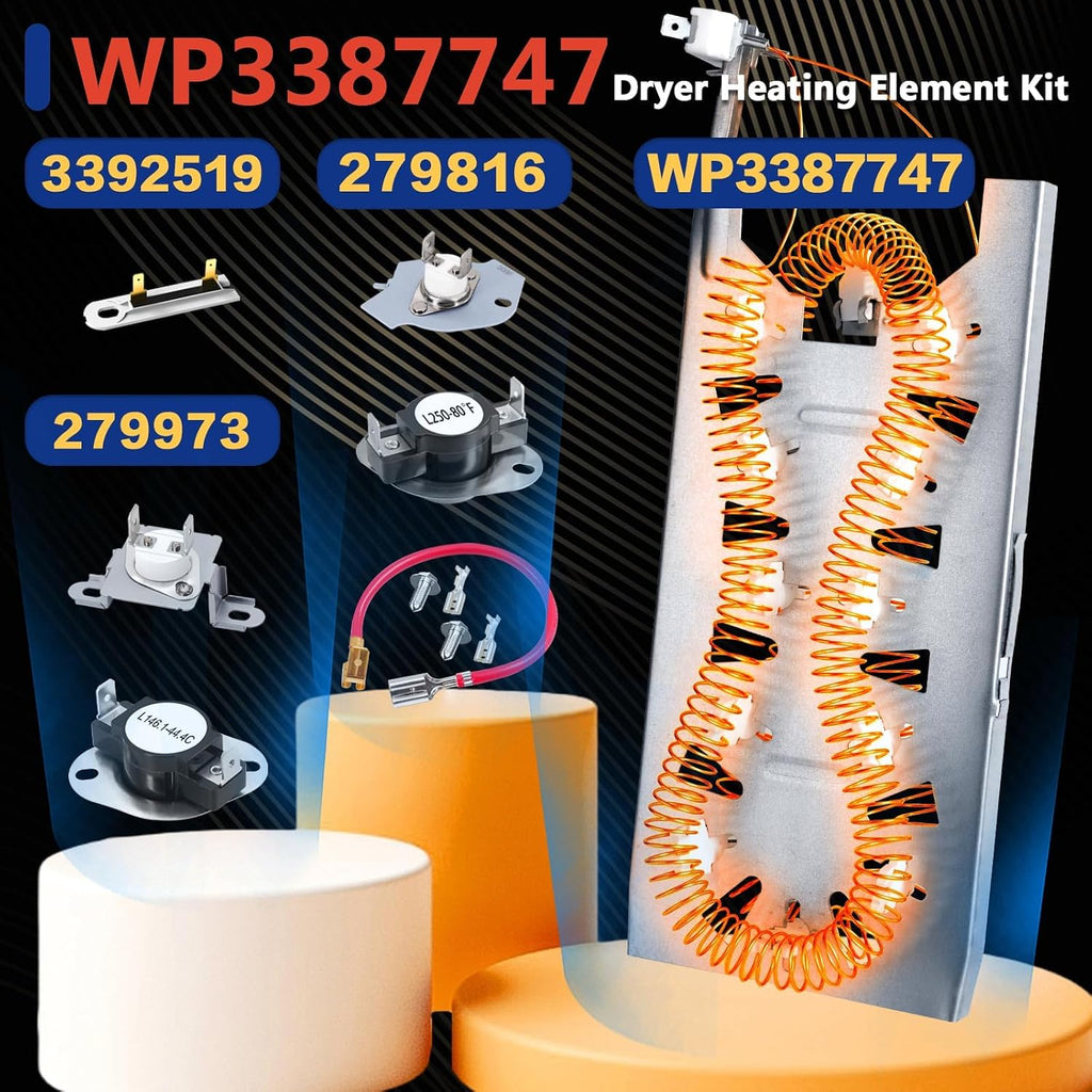 MED5630HC2 MED5630HC1 Dryer Heating Element Kit Fit for May-tag MEDB765FW0