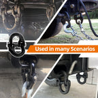 lifgarfe 2pcs 1/2inch Hammerlock Coupling Connector Link Safety Chain Adapter Connector Link Hammerlock Tow Hitch