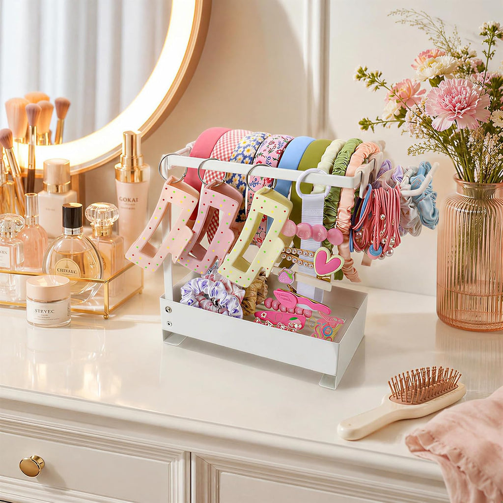 Girls Hair Accessories Organizer Headband Holder Storage for Hair Clip Tie | Hair Accessory Organizer Hair Stuff