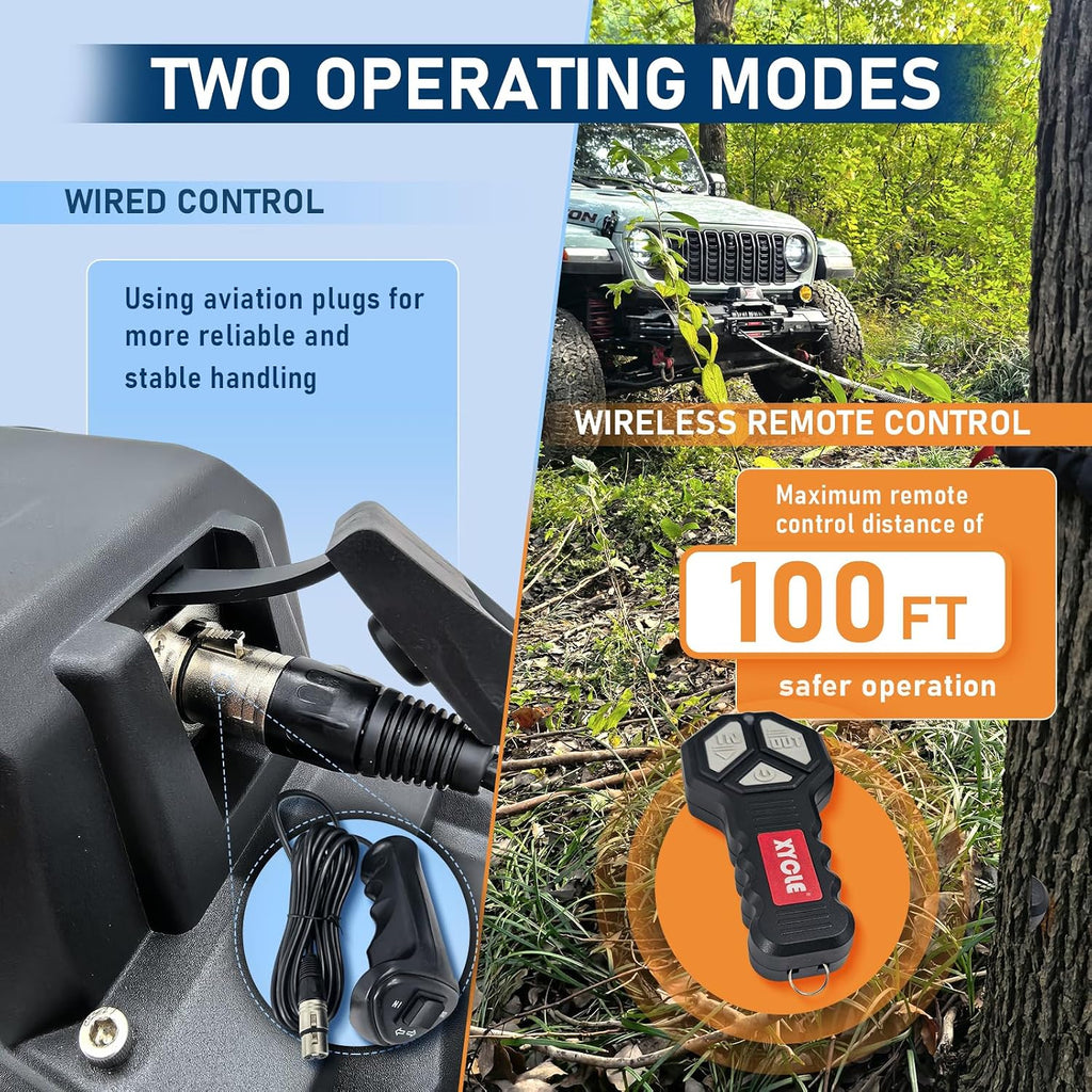 13,500 lb Recovery Winch,12V Electric Winch with 1/2” x70 FT Synthetic Rope,IP68 Waterproof,Anti Slip