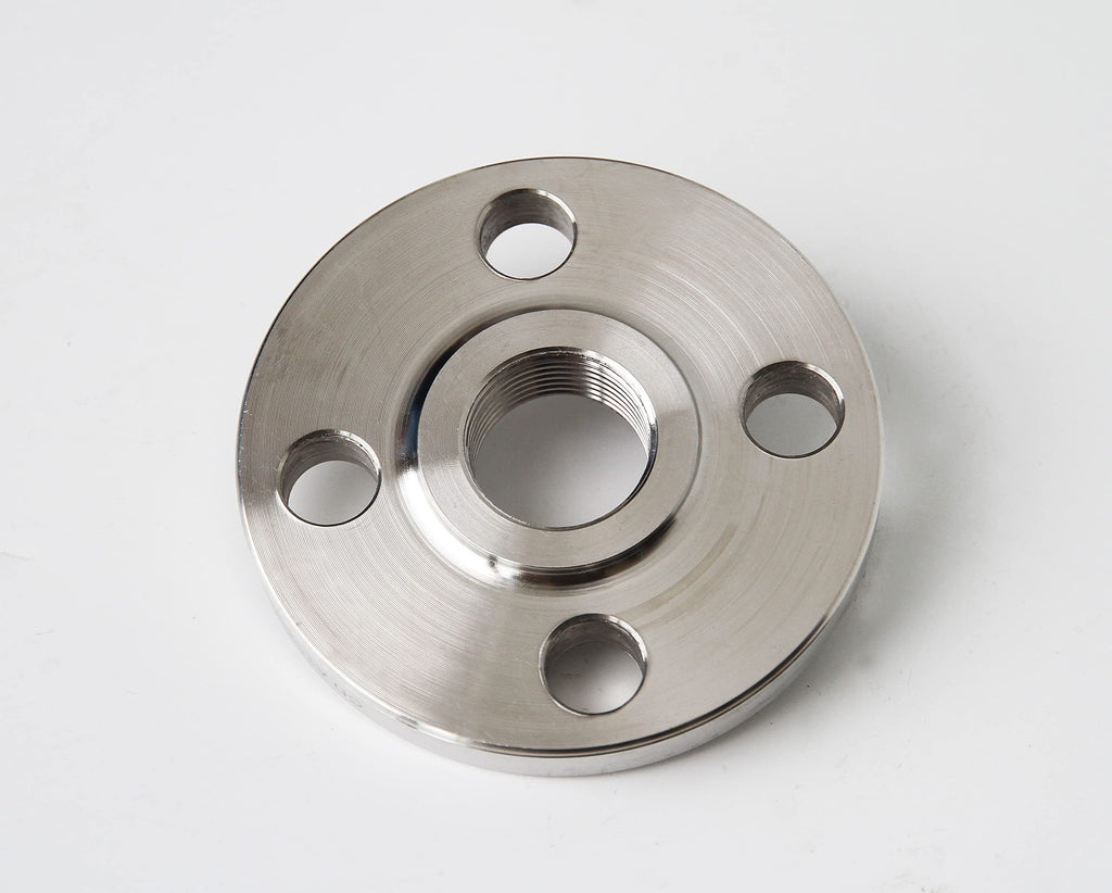 1/2'' 304 Stainless Steel Raised Face Class #150 Threaded Flange 0.5 Inch