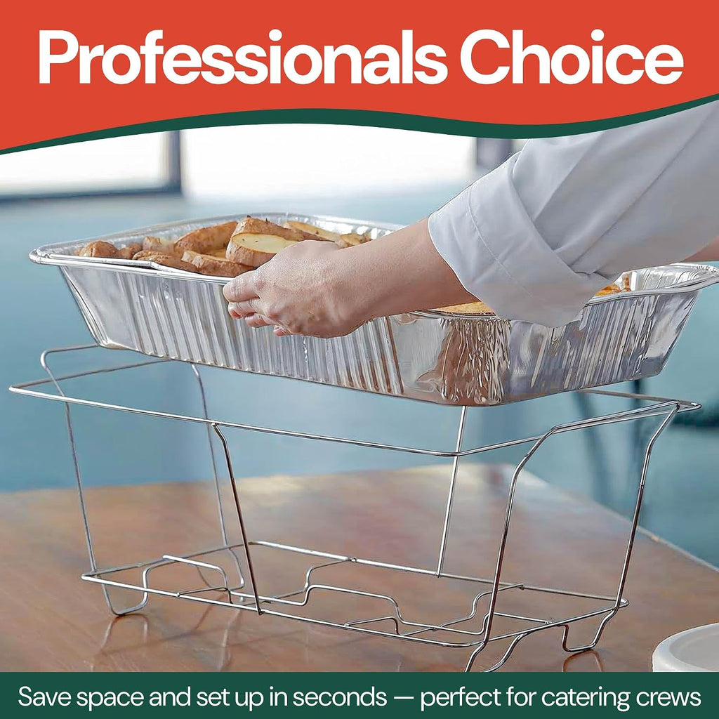Chafing Wire Racks, Durable Steel Chafing Racks for Buffet - 6 Pack