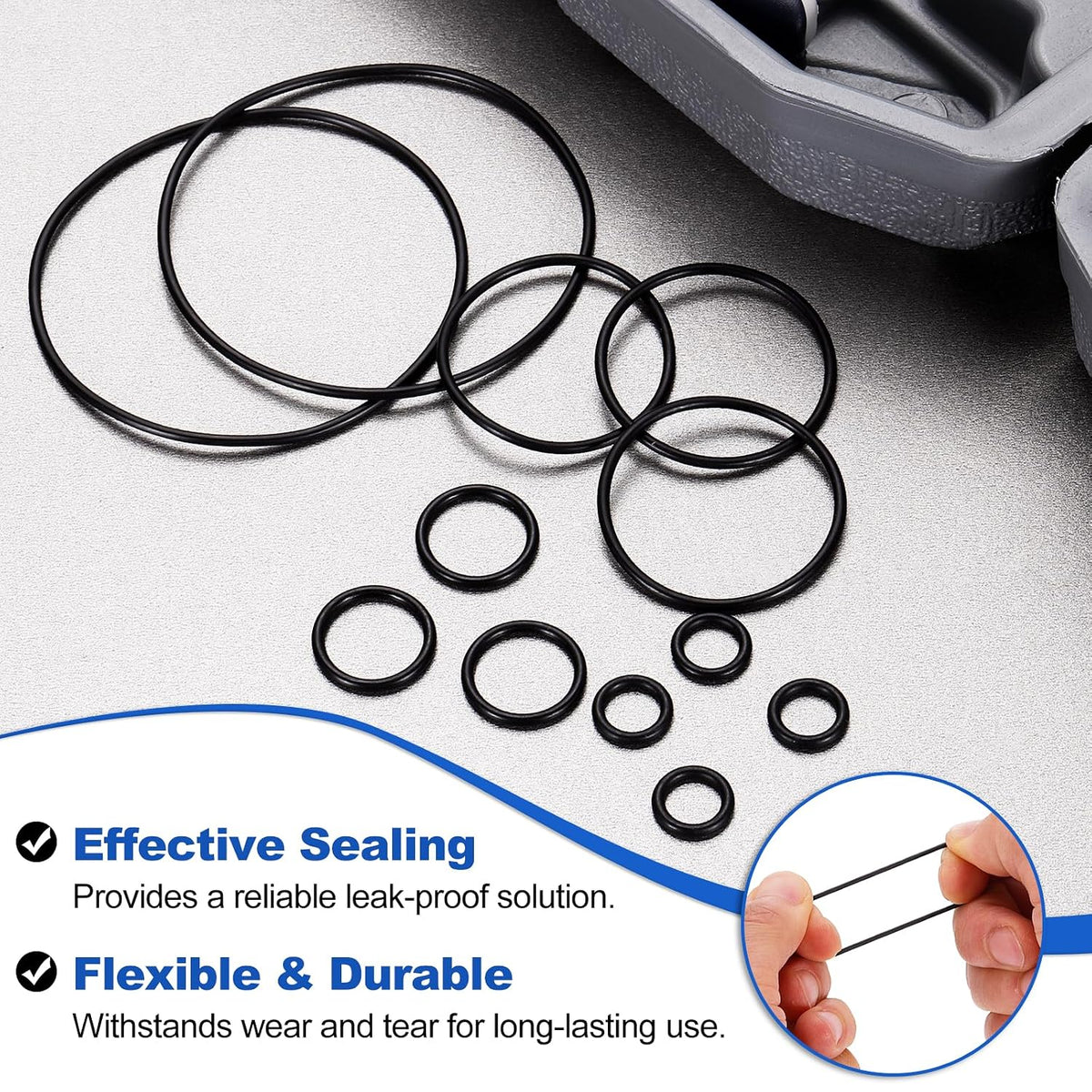 uxcell 10Pcs AS-028 NBR 70A O-Rings 1-3/8"ID x 1/16"CS/1.364"ID x 0.07"CS