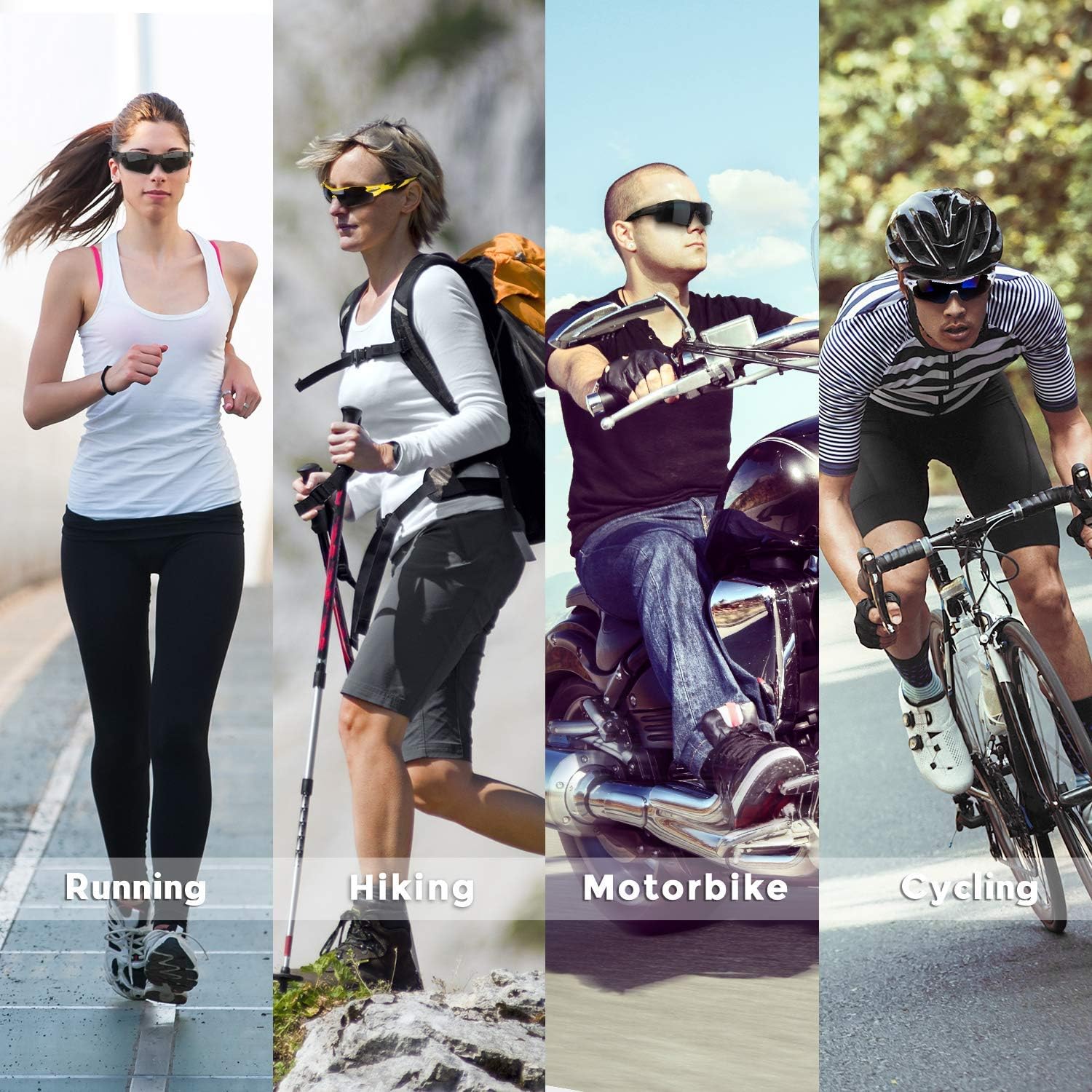 Polarized Sports Sunglasses for Men Women Youth Baseball Fishing Cycling Running Golf Motorcycle Tac Glasses UV400