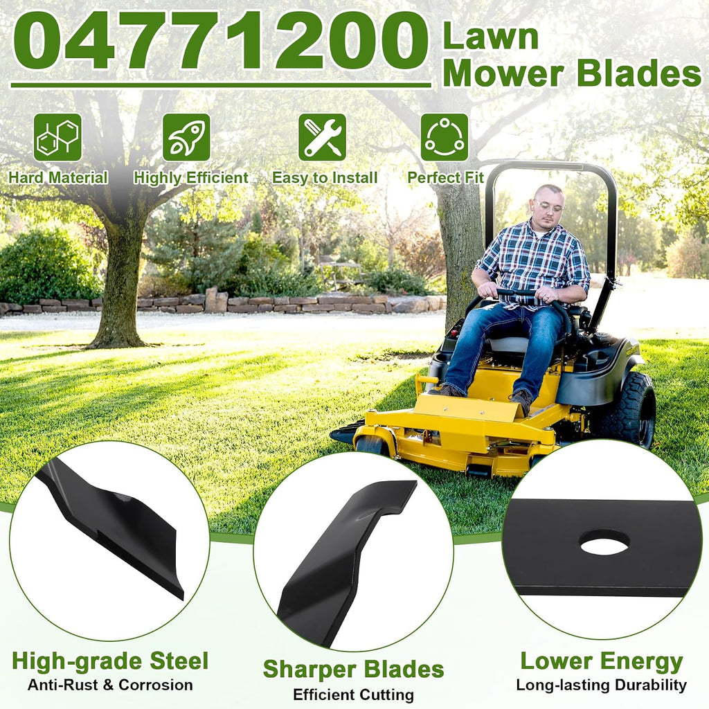 04771200 Lawn Mower Blades Fit for ARIENS/Gravely 52" Deck Zero Turn Mowers
