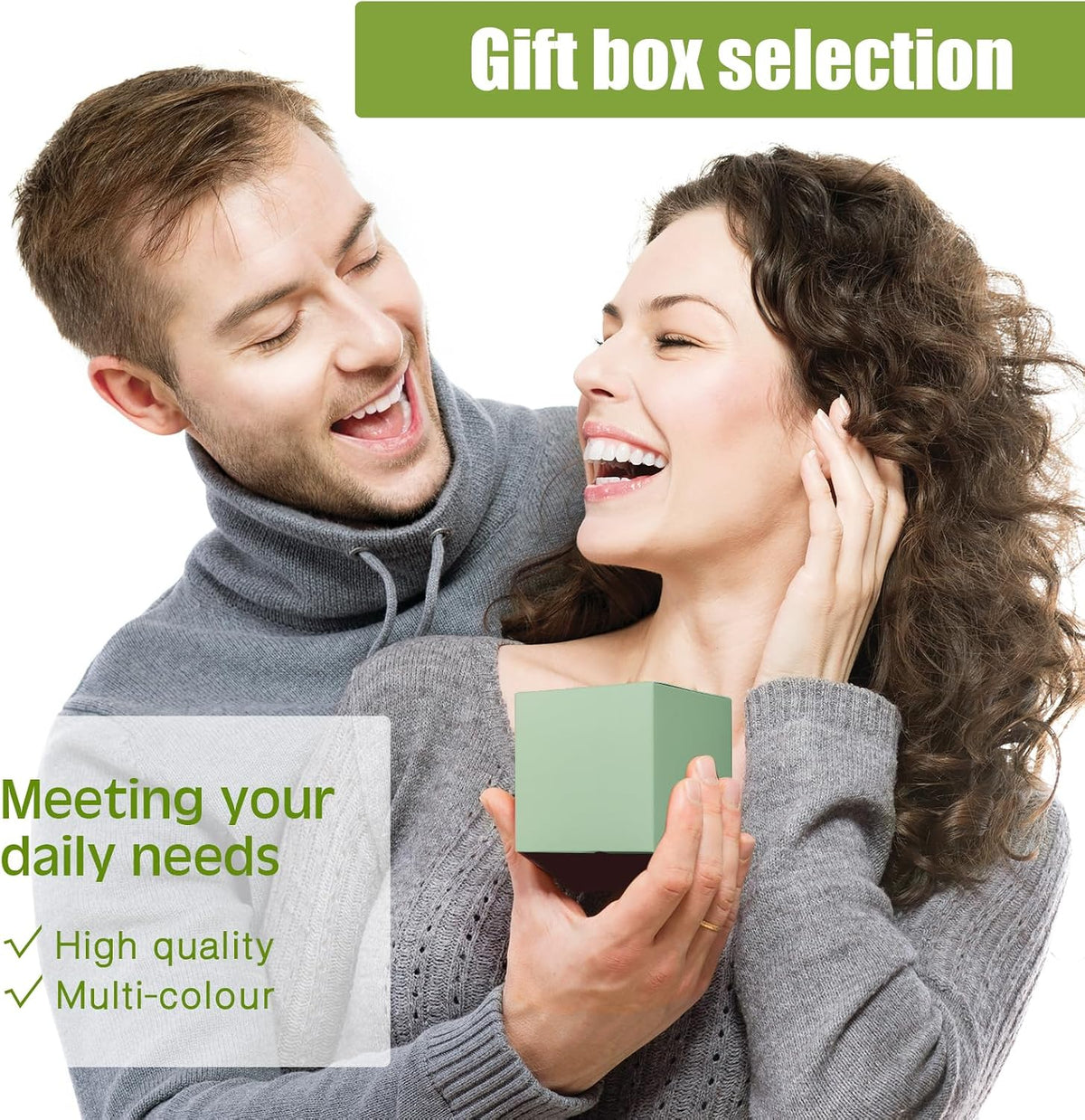 48 Pack Christmas Pastel Gift Boxes 12 Colors Small Xmas Cardboard