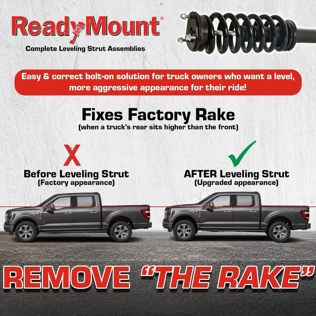Gabriel G57864 ReadyMount Front 2-inch Leveling Strut and Spring Assembly