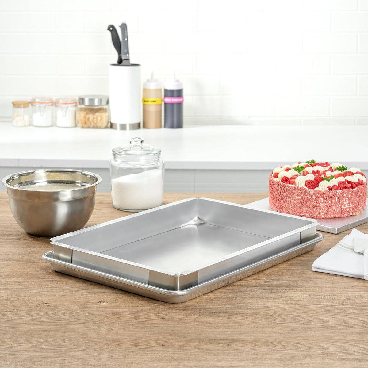 Aluminum Sheet Pan Extender, Fits Half Size Pans, 1 Ct