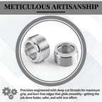 30-Pack Reducer Bushing 3/4" to 1/2" Threaded Nipple Galvanized Steel for Rigid IMC Conduit Connections, Electrical Size Reducing Coupling