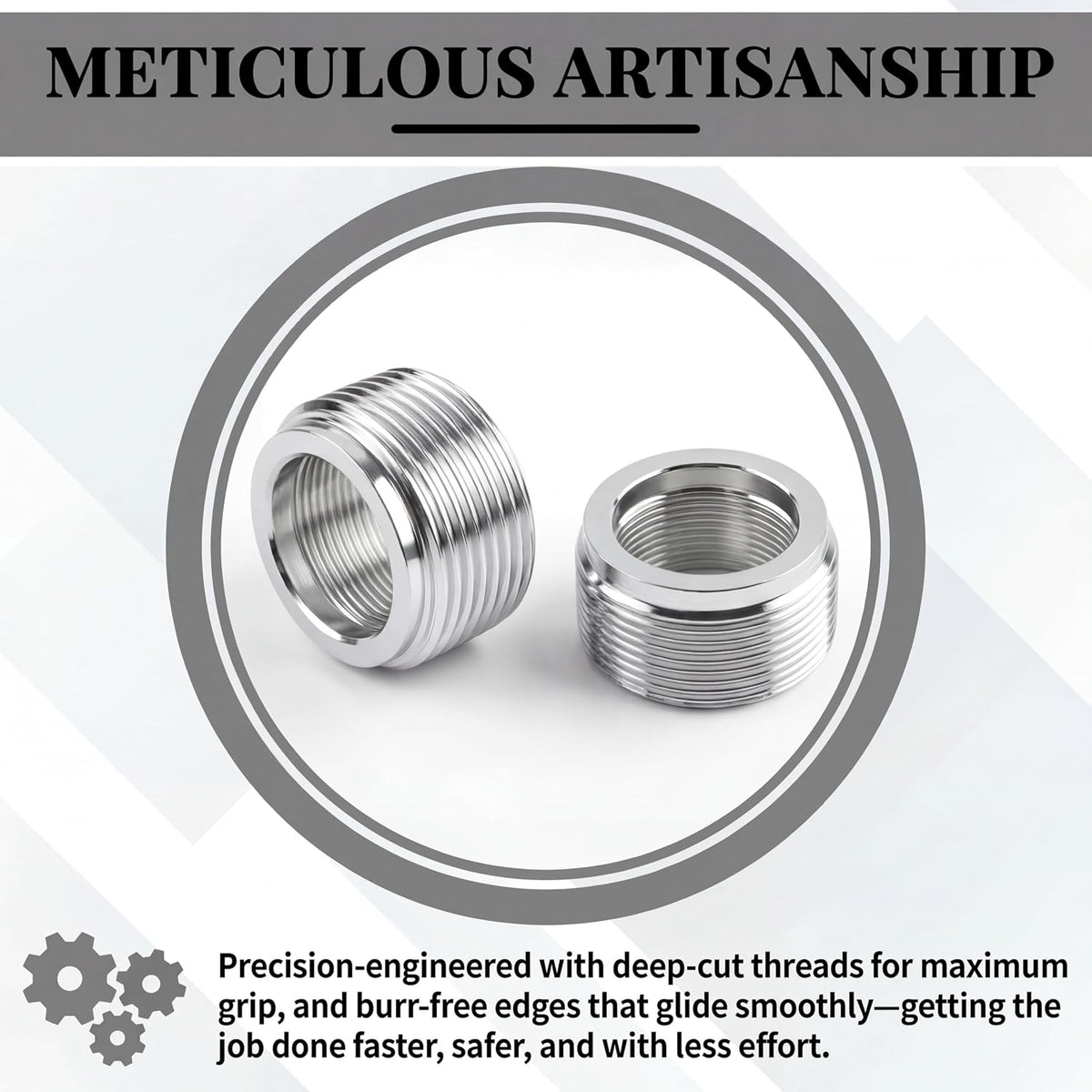 30-Pack Reducer Bushing 3/4" to 1/2" Threaded Nipple Galvanized Steel for Rigid IMC Conduit Connections, Electrical Size Reducing Coupling
