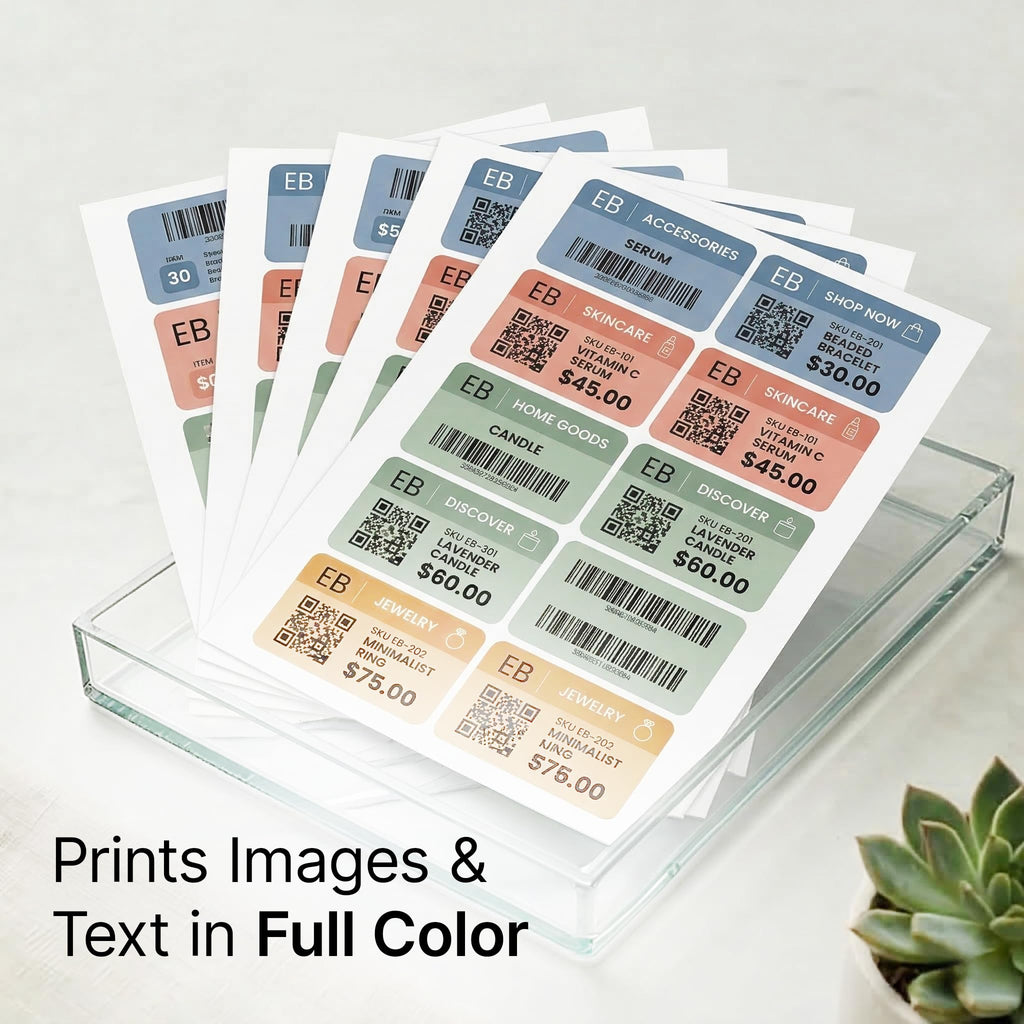 3" X 2" Matte White Printable Shipping Labels (500 Sheets, 5000 Stickers)