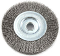 Forney 72744 Wire Wheel Brush, Fine Crimped with 1/2-Inch Arbor, 4-Inch-by-.008-Inch