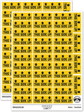 This Side Up Arrows Box Crate Shipment Sticker Pack - Gloss Finish - Small 1.50" Size - Yellow