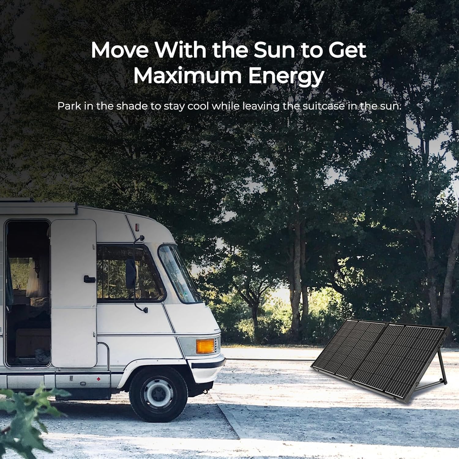 100W Portable Solar Panel, 25% High Efficiency Solar Panel Kit with 20A Charger Controller for 12V Battery&Power