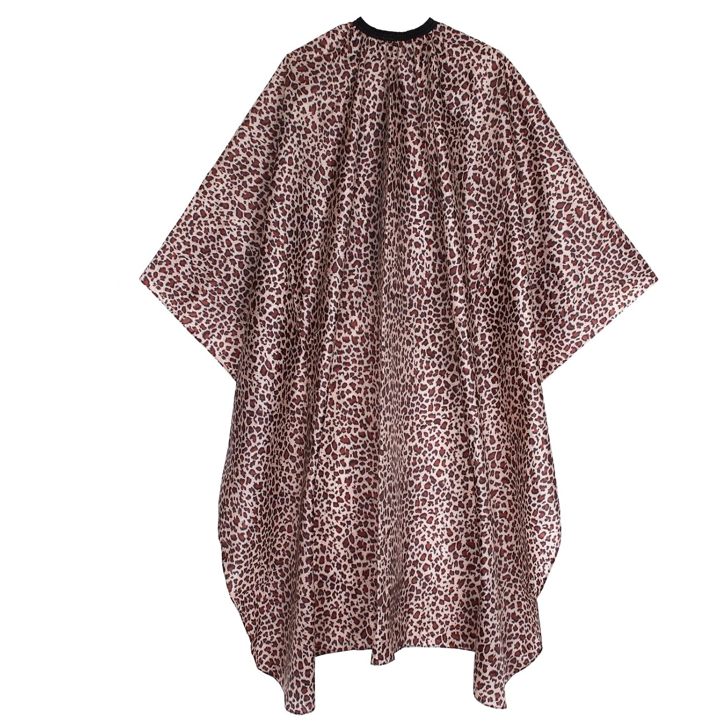 Waterproof Leopard Hair Cutting Cape - 64" x 56" Salon Cape with Adjustable Neckline for Professional Stylists and