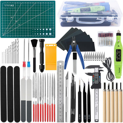 Gundam Tool Kit, 85 Pcs Professional Model Tool Kit for Gundam, Modeling Tools for Plastic Models, Gunpla Tool Kits