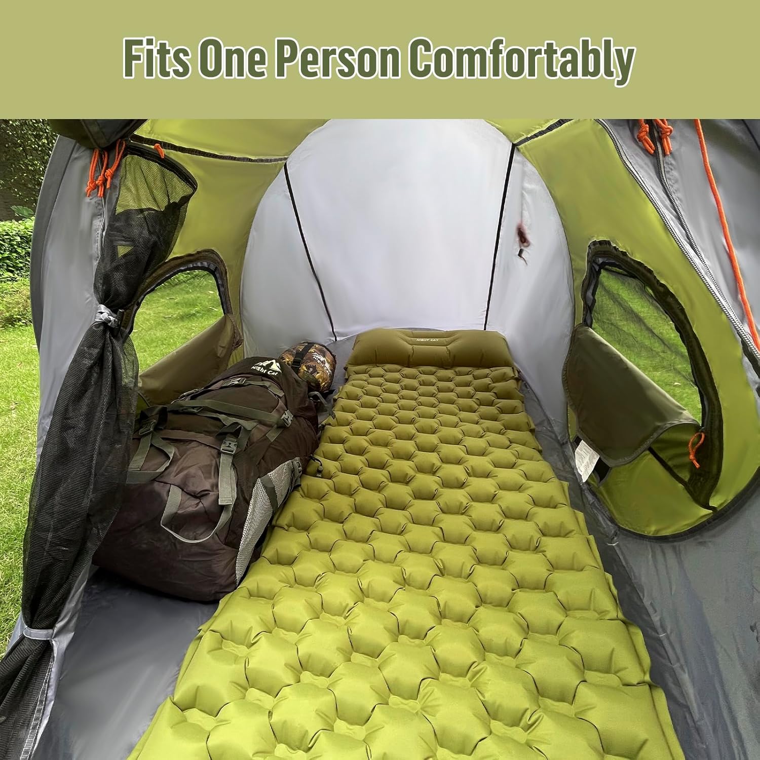 Pop-up Camping Tent: 1 Person Tent Waterproof Instant Easy Setup Outdoor Tent