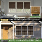 Cordless Bamboo Roman Shades, 31.5x64, BDP-Espresso