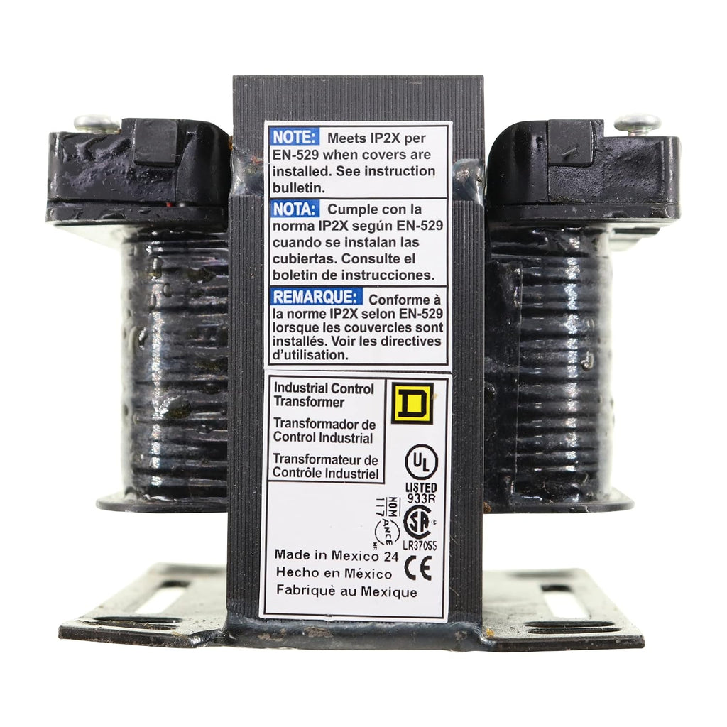 Square D 9070T100D13 Control Transformer, 100Va, 12/24Vac