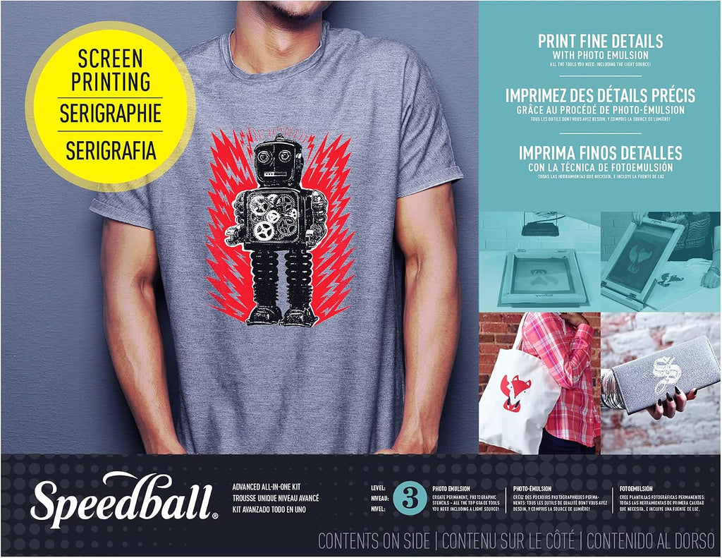 Advanced All-In-One Screen Printing Kit, Includes LED UV Exposure Lamp