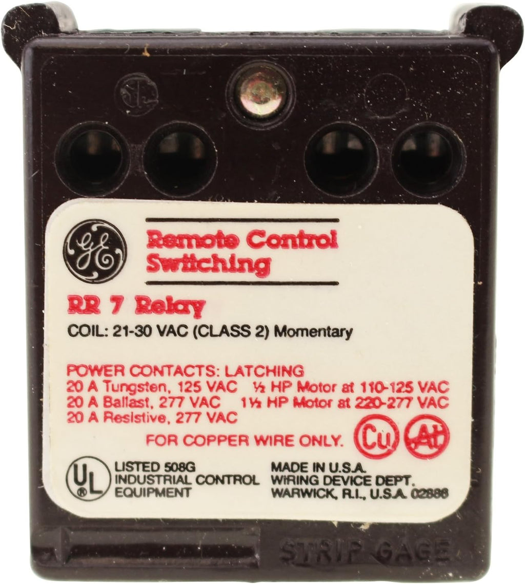 GENERAL ELECTRIC GE RR7 REMOTE CONTROL 21-30V-AC RELAY