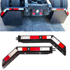 Angled Spring Loaded Mudflap Hanger 1-1/8" Bolt Spacing fit for Semi Trucks