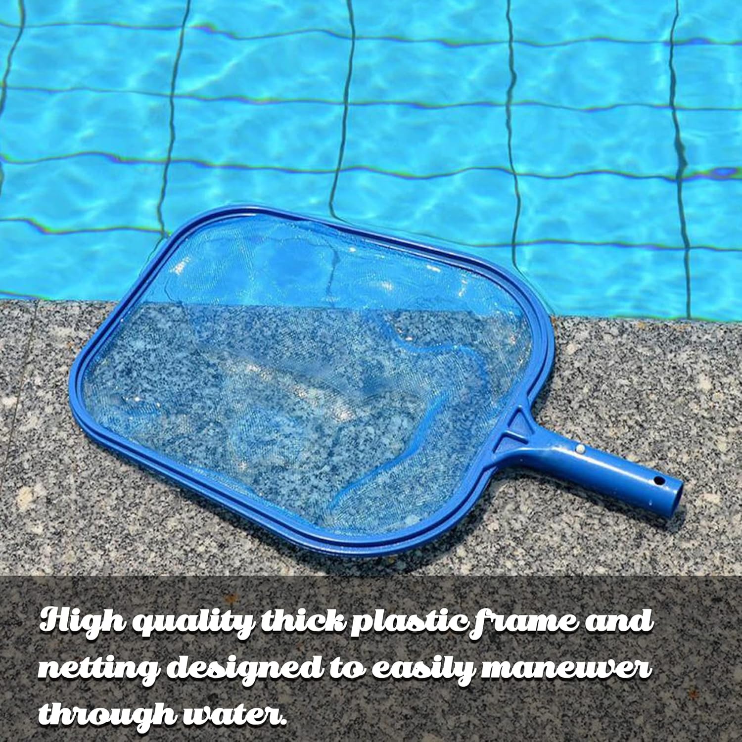 Swimming Pool Cleaner Supplies/Professional Heavy Duty Pool Leaf Rake Fine Mesh Frame Net/Cleaning Leaf Skim Net