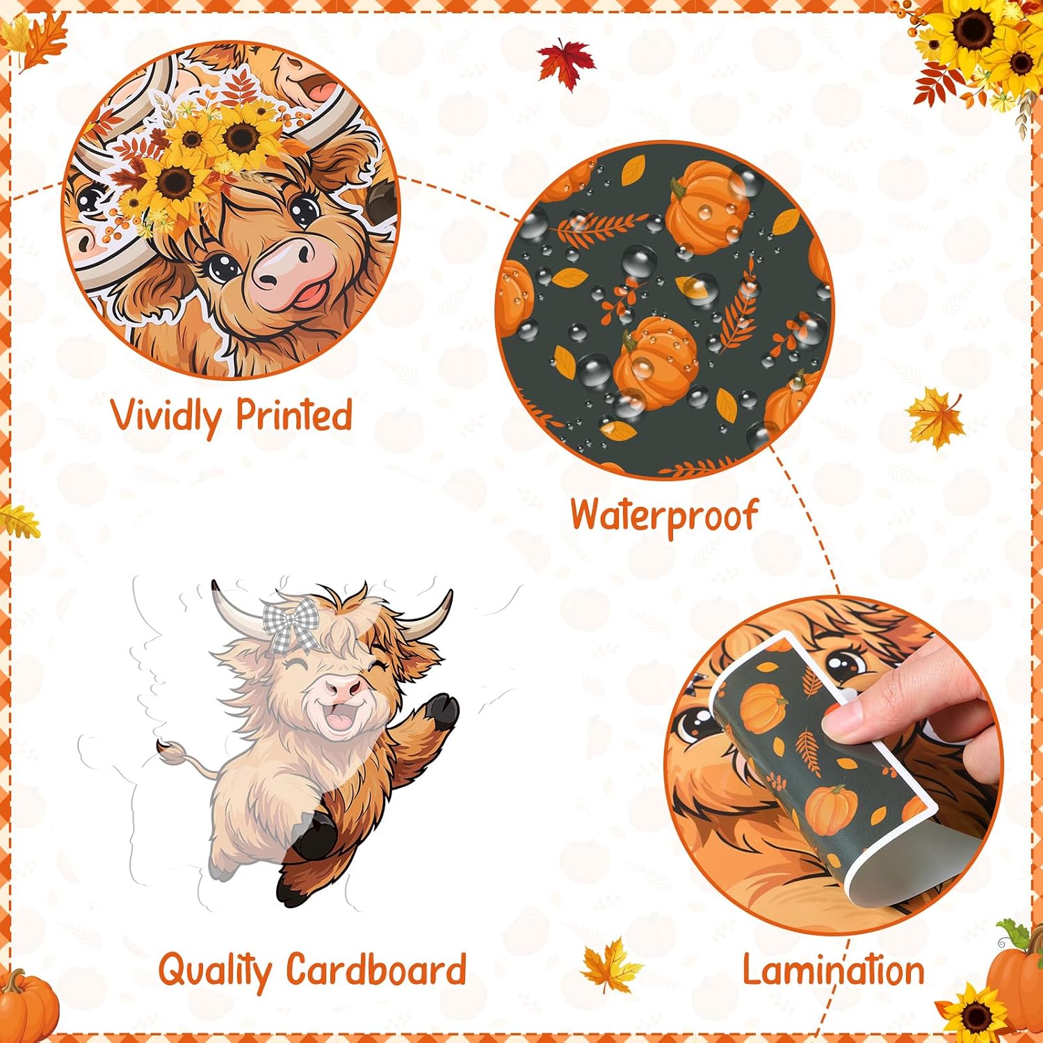Fall Thanksgiving Bulletin Board Set Autumn Harvest Classroom Decorations Cutout for Door Wall School Supplies
