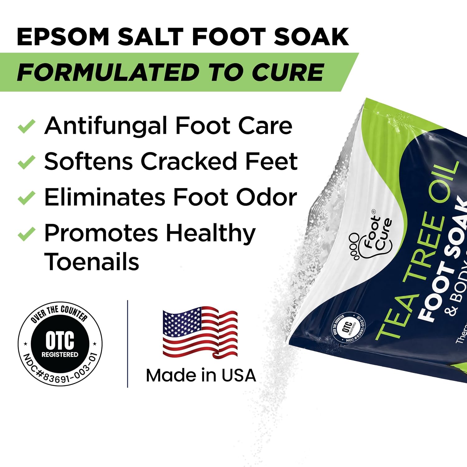 Foot Callus Remover Pedicure Set – Epsom Salt Foot Soak & Callus Remover Gel, Antifungal Cream and Feet Exfoliator