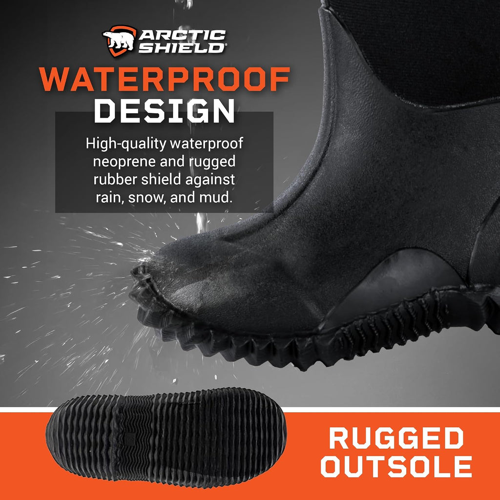 Kids Rain Boots - Outdoor Waterproof & Insulated Winter Boots for Girls & Boys - Unisex Kids Snow Boots for Rain