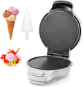 Waffle Cone Maker Machine and Ice Cream Bowl Maker with Temperature Control, Double Side Nonstick Waffle Bowl Maker