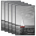 22.375 x 34 Poster Frame Set of 5, Black