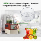 112203 Food Processor Bowl 3 Quart Compatible with Robot Coupe R2 Work Bowl