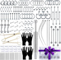 Body Piercing Kit with Piercing Jewelry, Complete 148PCS Set