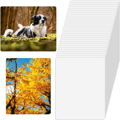 20 Pack 8''x10'' Sublimation Metal Photo Blanks, 0.45mm Aluminum Sublimation Blank for DIY Printing, Wall Decor, Room