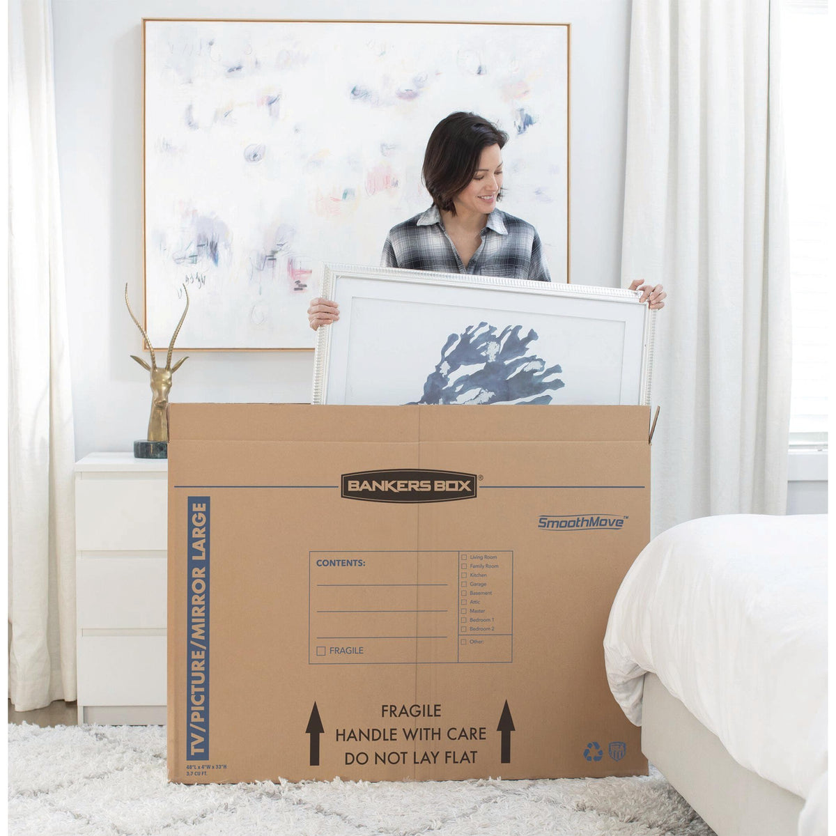 3-Pack Large TV/Picture/Mirror Moving Boxes