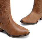 Cowboy Cowgirl Boots for Women,Brown,7