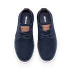 Boy's Mesh Dress Sneakers Oxfords,Navy,6 Big Kid