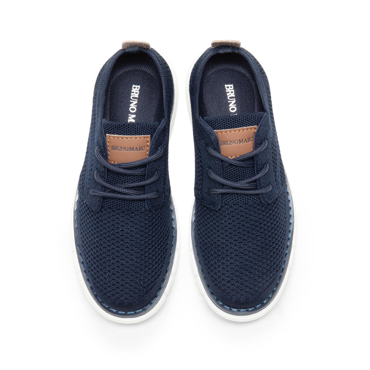 Boy's Mesh Dress Sneakers Oxfords,Navy,6 Big Kid