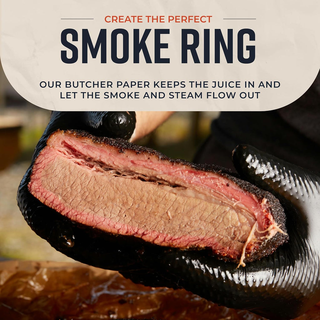 24 Inch x 175 Feet, Brown Butcher Paper Roll, Unbleached, Uncoated, Unwaxed, Food-Grade, Wide Kraft Paper for BBQ