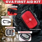 EVA First Aid Kit Small Waterproof Travel Emergency Kit (Red)