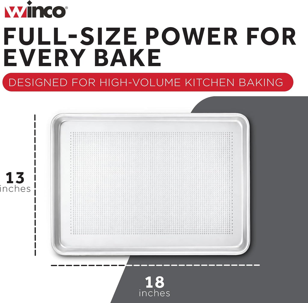 13” x 18” Perforated Aluminum Sheet Pan, Half Size