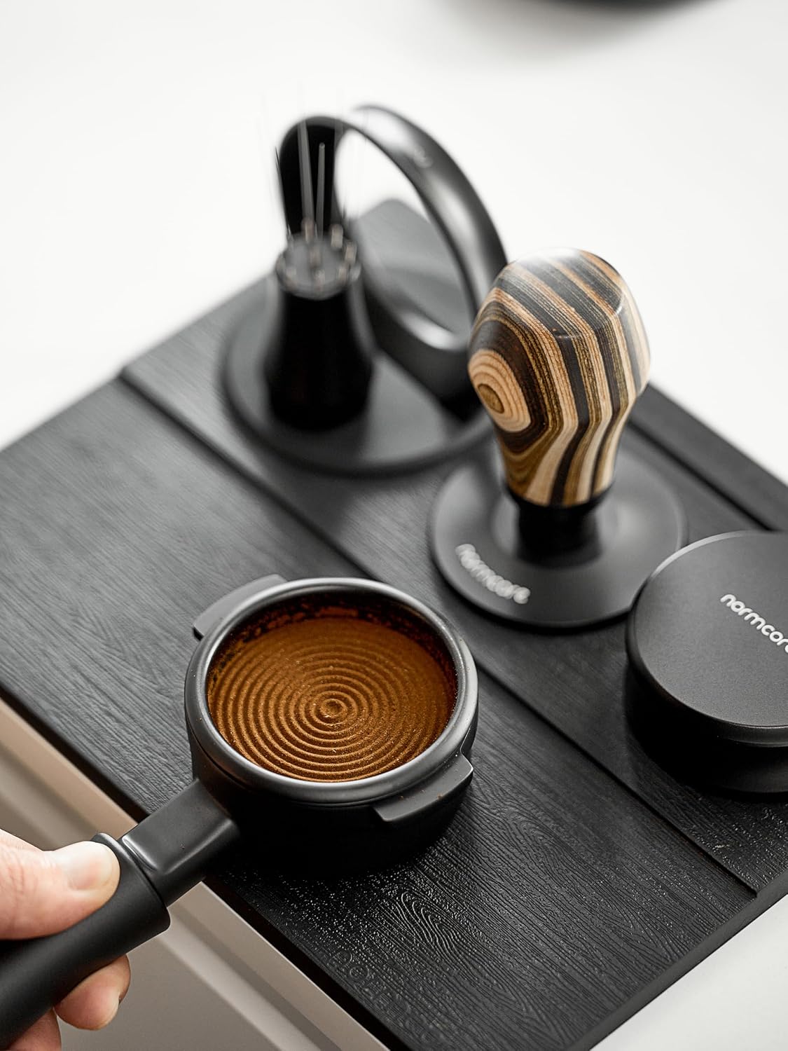 Espresso Tamping Station, Espresso Tamping Mat, Coffee Tamper Mat, Espresso Accessories Tool for Baristas, Food Grade