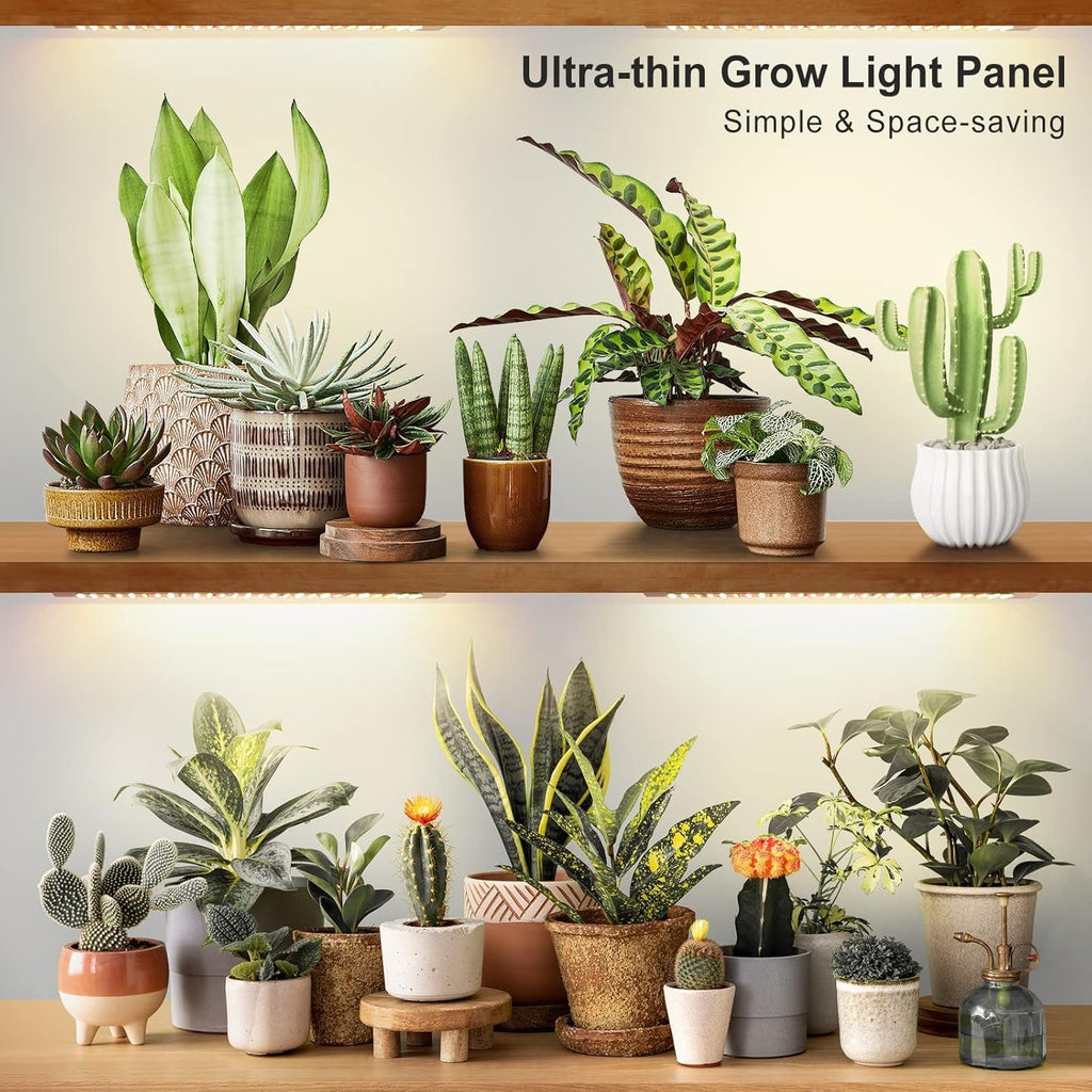 Plant Grow Light, 540 LEDs Full Spectrum Plant Lights for Indoor Growing, Under Cabinet Grow Lamp with 4/8/12H Timer