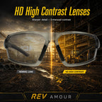 REV Amour Z87+ Safety Glasses UV400 (Blush Drift)
