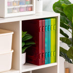 File Box |Made in USA| Fits 8.5"x11" A4 Paper, (6-Pack) - Multi