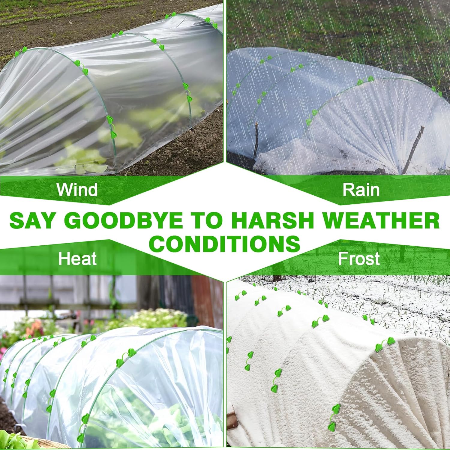 Garden Hoops for Raised Beds Row Cover, 36pcs 8ft Greenhouse Garden Grow Tunnel Netting Hoops, Greenhouse Support