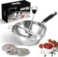 Premium Stainless Steel Food Mill - Effortless Pureeing, Straining & Milling for Soups, Sauces, Baby Food, and More –
