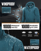 Men's Packable Rain Jacket Waterproof Raincoat with Hood
